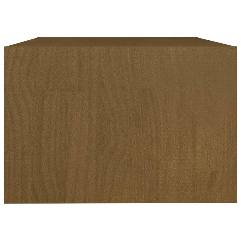 Coffee Table Honey Brown 75x50x33.5 cm Solid Pinewood Payday Deals