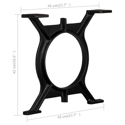 Coffee Table Legs 2 pcs O-Frame Cast Iron Payday Deals