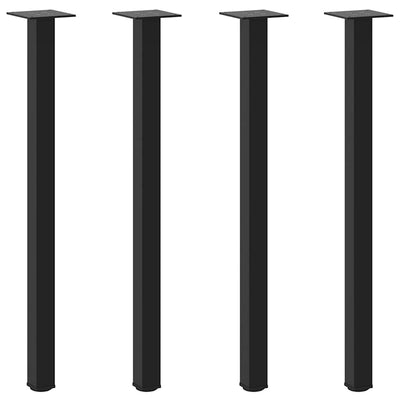 Coffee Table Legs 4 pcs Black 72-74 cm Steel Payday Deals