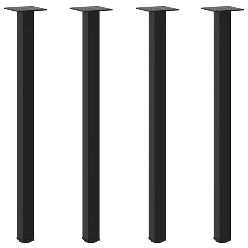 Coffee Table Legs 4 pcs Black 72-74 cm Steel Payday Deals