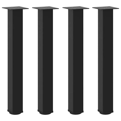 Coffee Table Legs 4 pcs Black 72-74 cm Steel Payday Deals