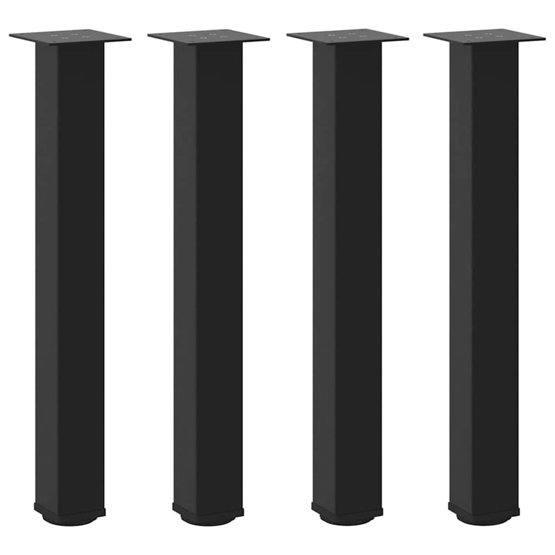 Coffee Table Legs 4 pcs Black 72-74 cm Steel Payday Deals