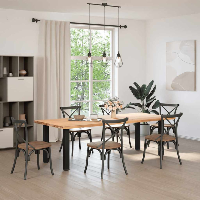 Coffee Table Legs 4 pcs Black 72-74 cm Steel Payday Deals