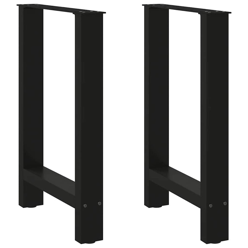 Coffee Table Legs Black 2 pcs 60x(72-73) cm Steel Payday Deals
