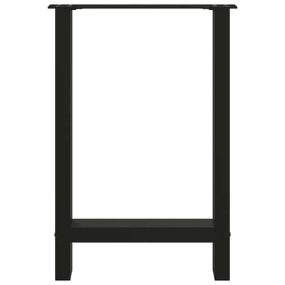 Coffee Table Legs Black 2 pcs 60x(72-73) cm Steel Payday Deals