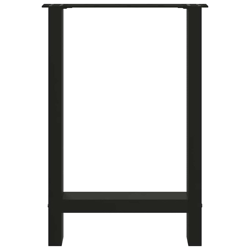 Coffee Table Legs Black 2 pcs 60x(72-73) cm Steel Payday Deals
