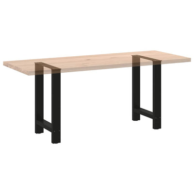 Coffee Table Legs Black 2 pcs 60x(72-73) cm Steel Payday Deals