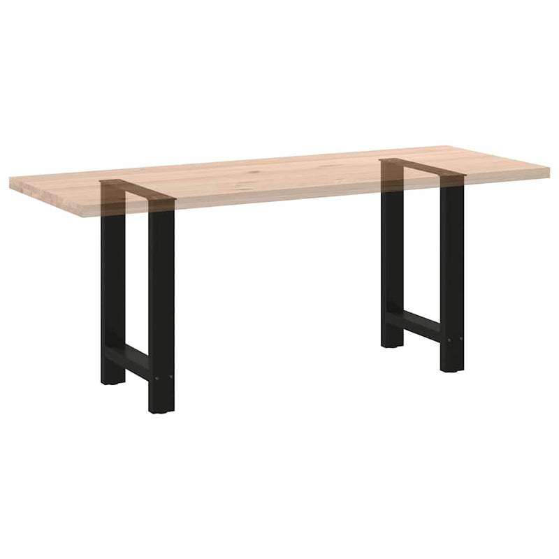 Coffee Table Legs Black 2 pcs 60x(72-73) cm Steel Payday Deals