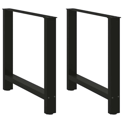 Coffee Table Legs Black 2 pcs 70x(72-73) cm Steel Payday Deals