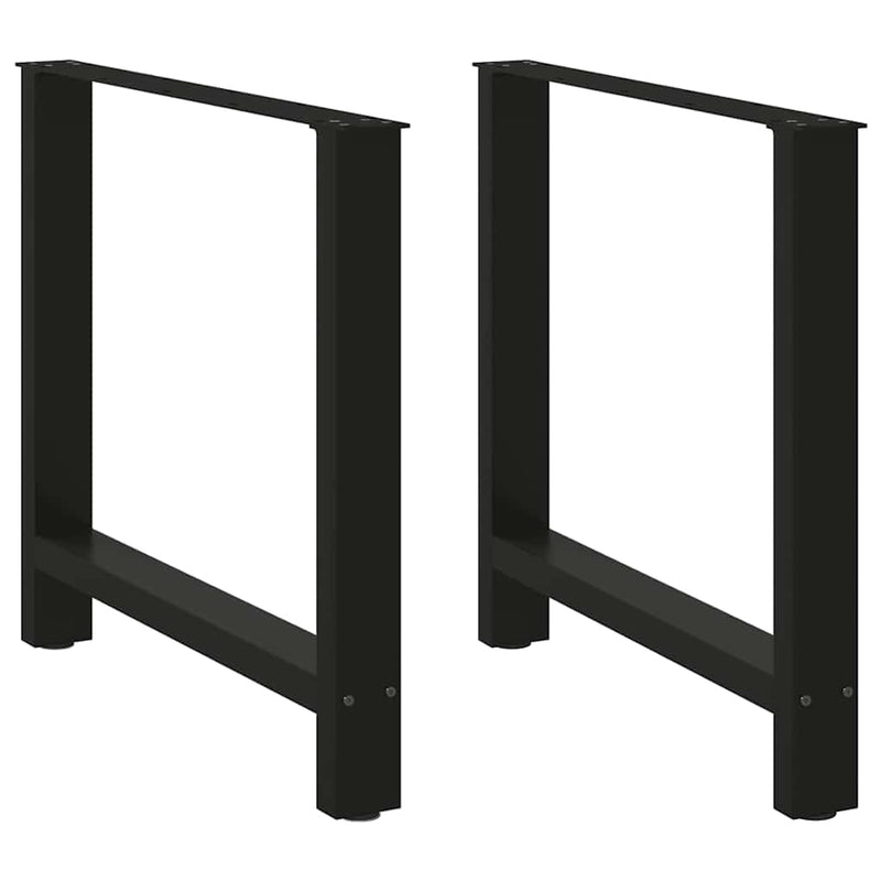 Coffee Table Legs Black 2 pcs 70x(72-73) cm Steel Payday Deals