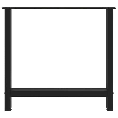 Coffee Table Legs Black 2 pcs 70x(72-73) cm Steel Payday Deals