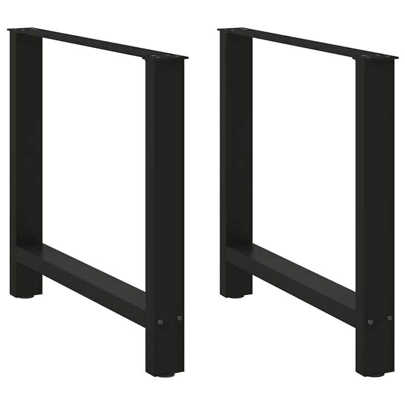 Coffee Table Legs Black 2 pcs 80x(72-73) cm Steel Payday Deals
