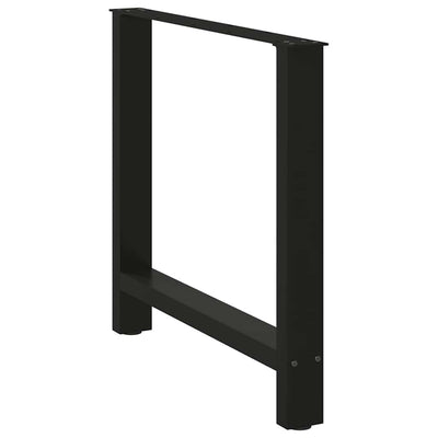 Coffee Table Legs Black 2 pcs 80x(72-73) cm Steel Payday Deals