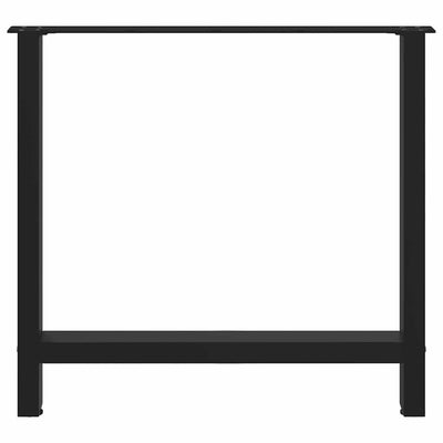 Coffee Table Legs Black 2 pcs 80x(72-73) cm Steel Payday Deals