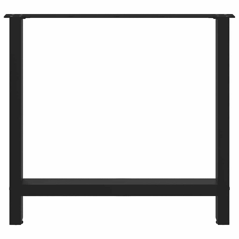 Coffee Table Legs Black 2 pcs 80x(72-73) cm Steel Payday Deals