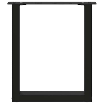 Coffee Table Legs U-Shaped 2 pcs Black 38x(42-43) cm Steel Payday Deals