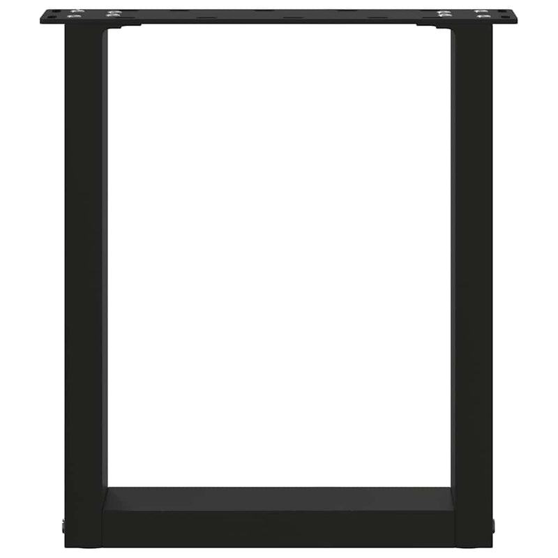 Coffee Table Legs U-Shaped 2 pcs Black 38x(42-43) cm Steel Payday Deals