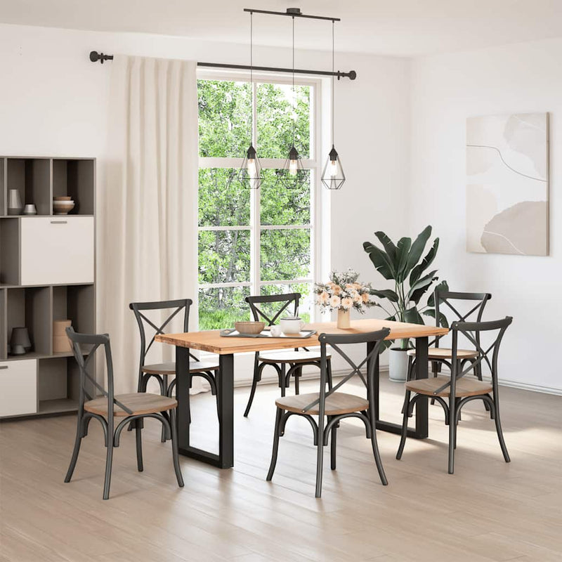Coffee Table Legs U-Shaped 2 pcs Black 70x(72-73) cm Steel Payday Deals