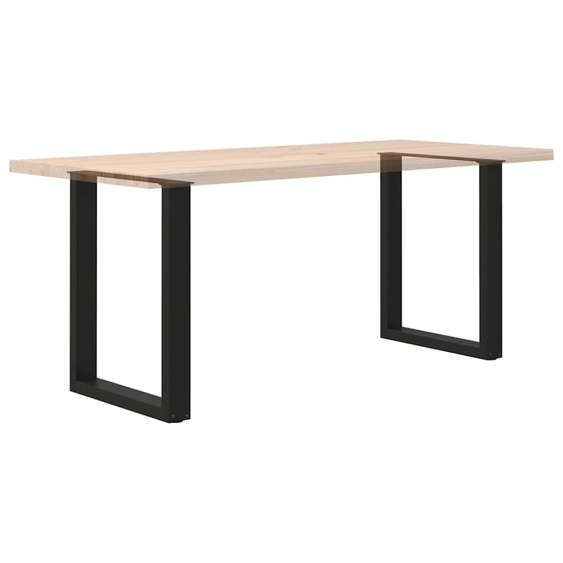 Coffee Table Legs U-Shaped 2 pcs Black 70x(72-73) cm Steel Payday Deals