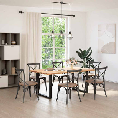 Coffee Table Legs U-Shaped 2 pcs Black 80x(72-73) cm Steel Payday Deals