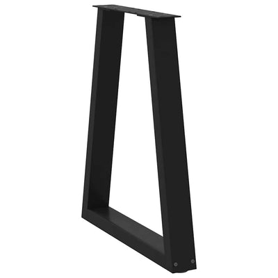 Coffee Table Legs V-Shape 2 pcs Black 60x(72-73) cm Steel Payday Deals