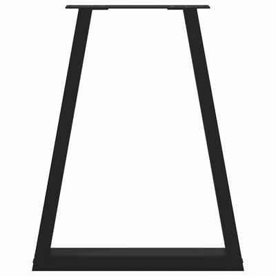 Coffee Table Legs V-Shape 2 pcs Black 60x(72-73) cm Steel Payday Deals