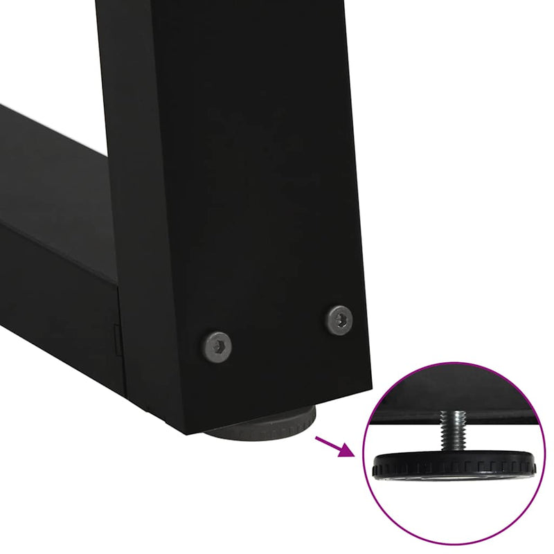 Coffee Table Legs V-Shape 2 pcs Black 60x(72-73) cm Steel Payday Deals