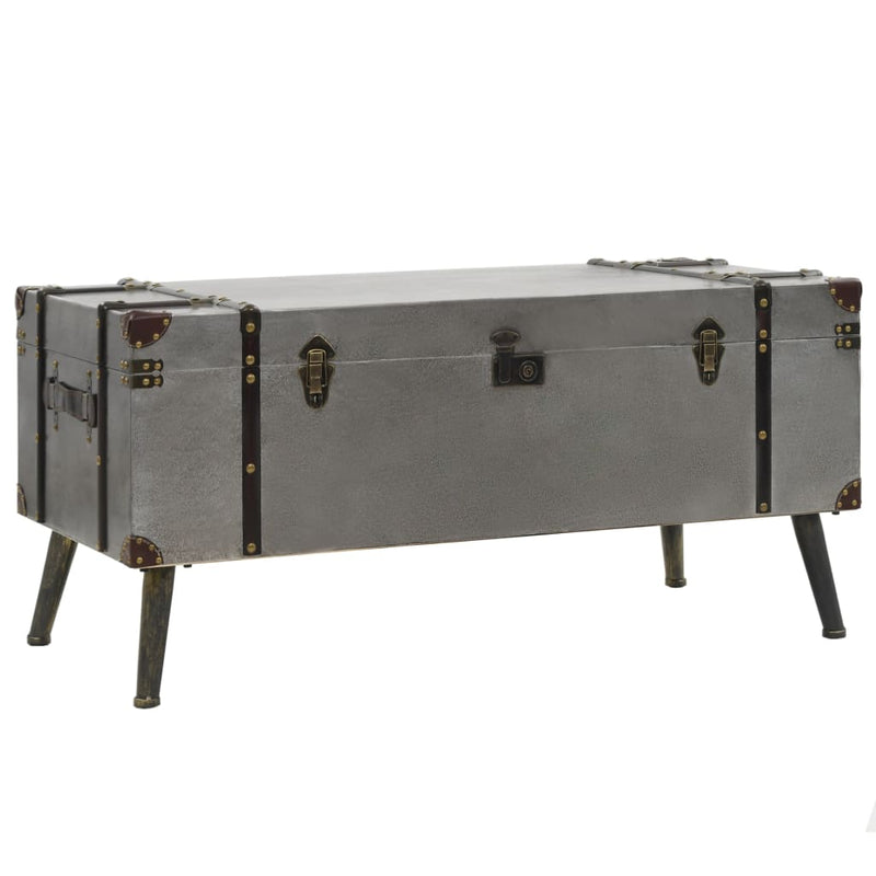 Coffee Table MDF and Aluminium 102x51x47.5 cm Payday Deals