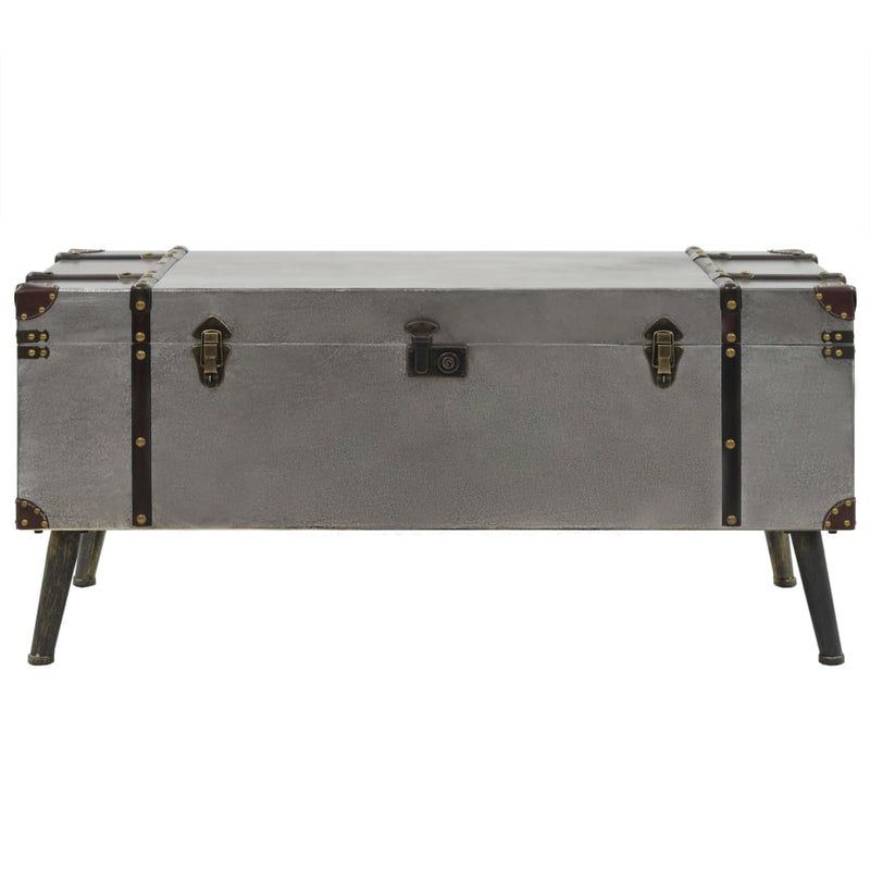 Coffee Table MDF and Aluminium 102x51x47.5 cm Payday Deals