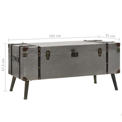 Coffee Table MDF and Aluminium 102x51x47.5 cm Payday Deals