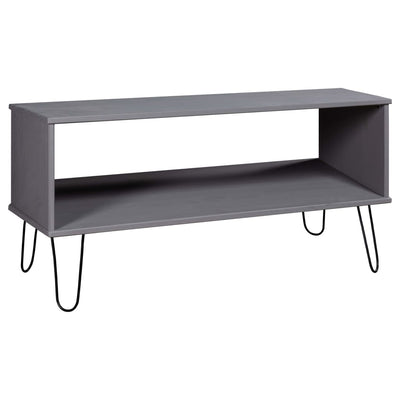 Coffee Table "New York" Grey Solid Pine Wood