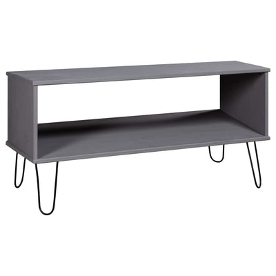 Coffee Table "New York" Grey Solid Pine Wood Payday Deals