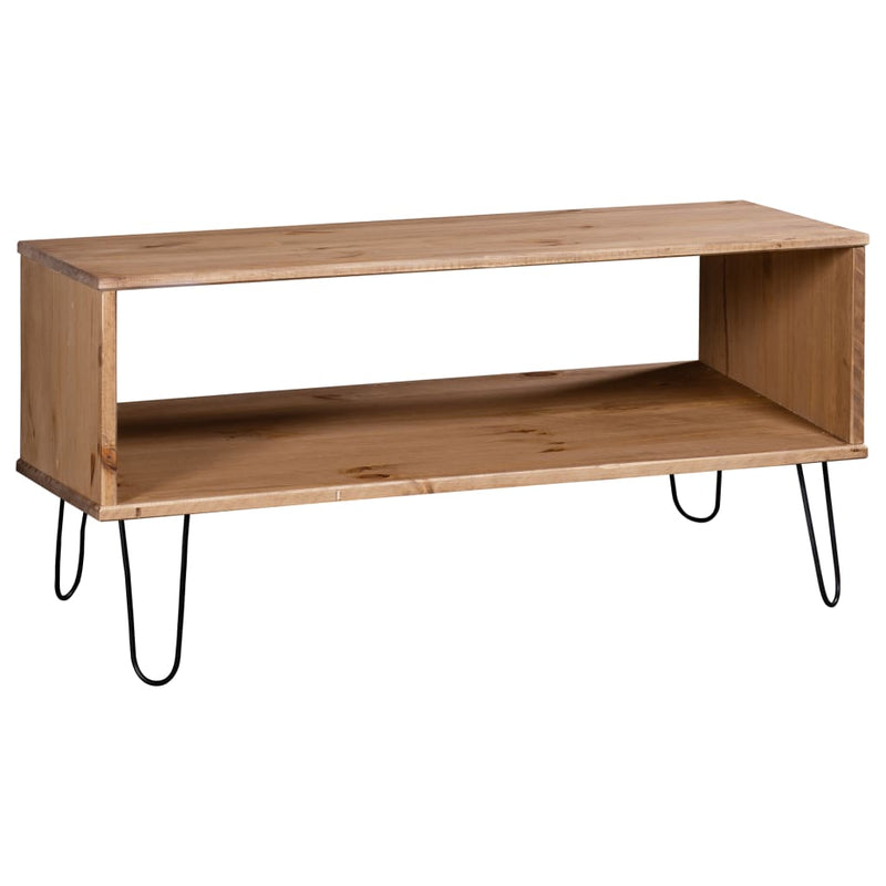 Coffee Table "New York" Light Wood Solid Pine Wood Payday Deals