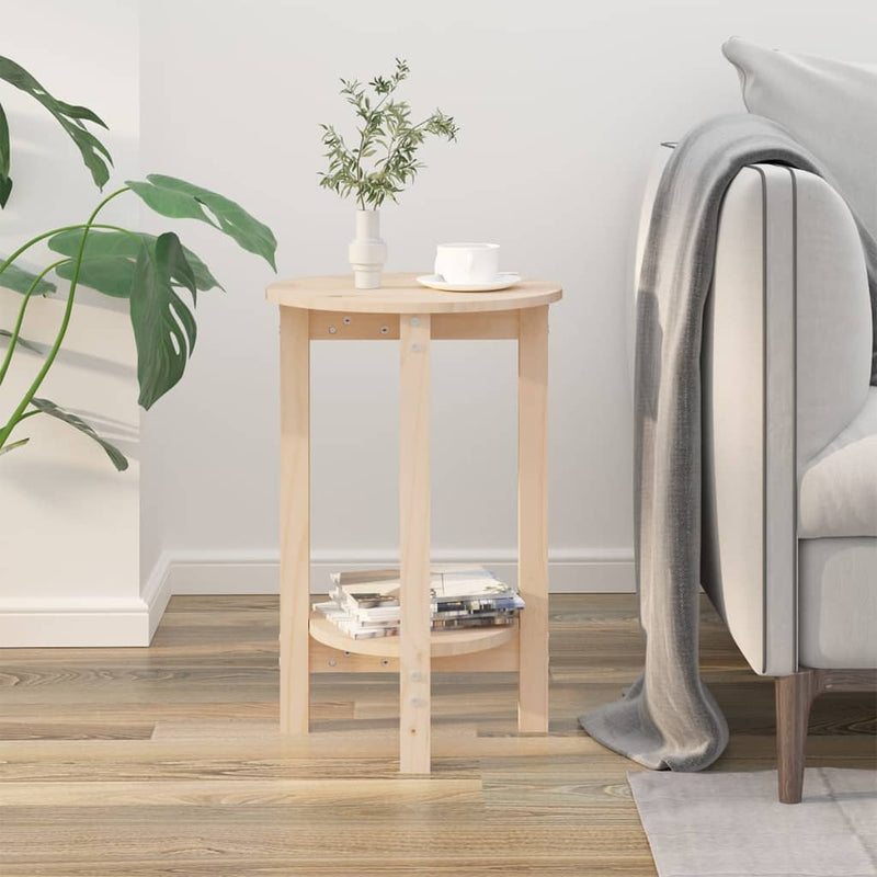 Coffee Table Ø 40x60 cm Solid Wood Pine Payday Deals