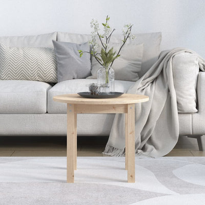 Coffee Table Ø 55x45 cm Solid Wood Pine Payday Deals