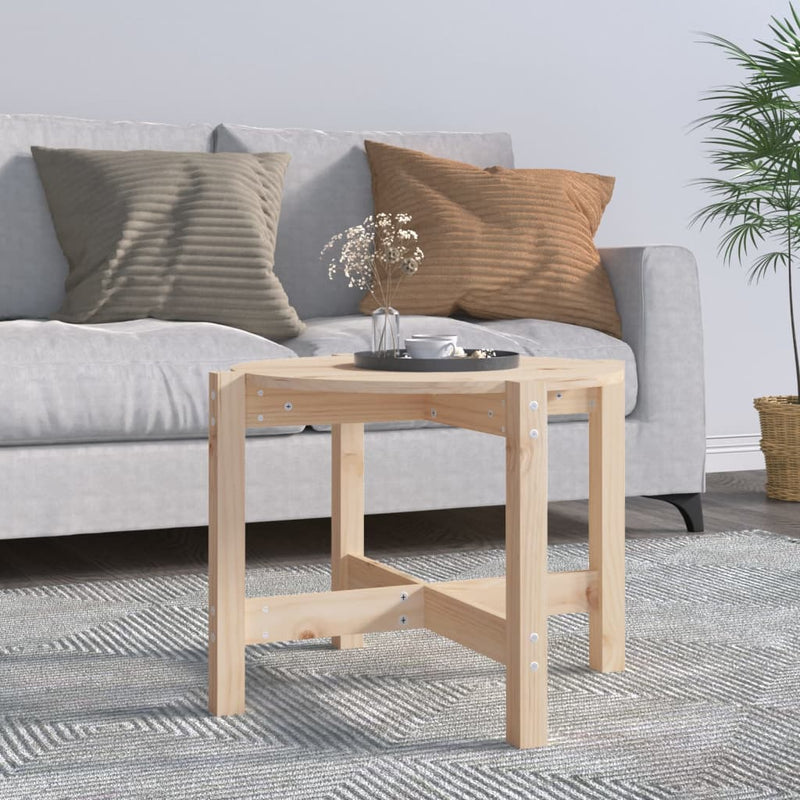 Coffee Table Ø 62,5x45 cm Solid Wood Pine Payday Deals