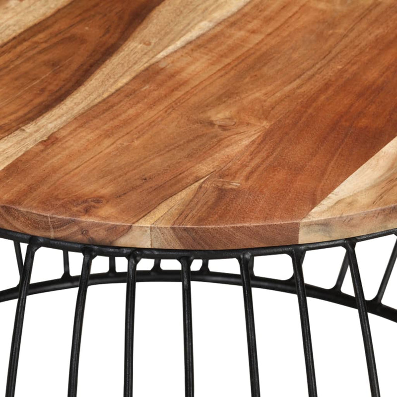 Coffee Table Ø68 cm Solid Acacia Wood Payday Deals
