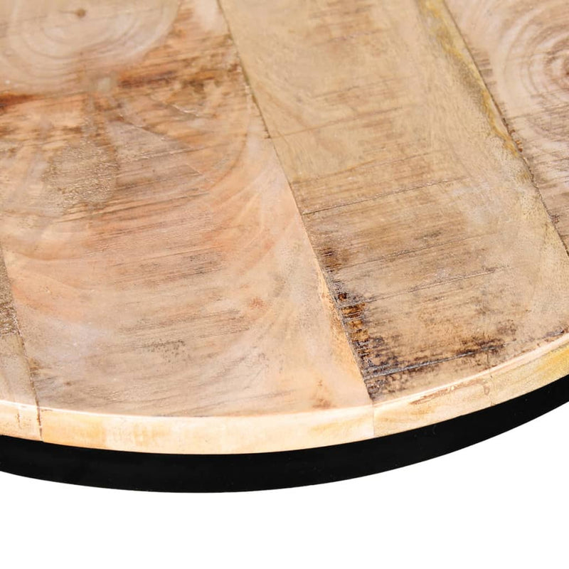 Coffee Table Set 2 Pieces Rough Mango Wood Round 40/50 cm Payday Deals