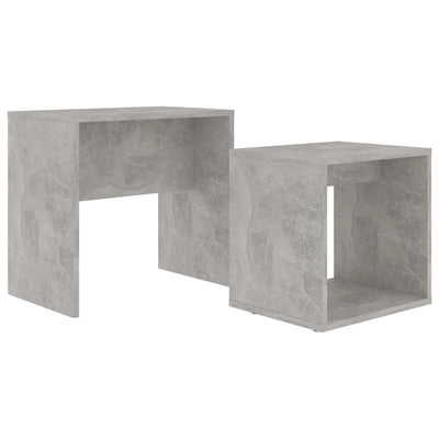 Coffee Table Set Concrete Grey 48x30x45 cm Engineered Wood Payday Deals