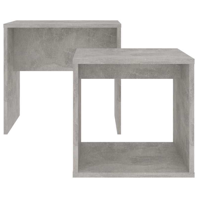 Coffee Table Set Concrete Grey 48x30x45 cm Engineered Wood Payday Deals