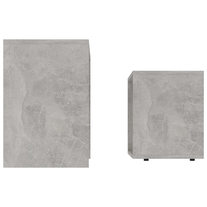 Coffee Table Set Concrete Grey 48x30x45 cm Engineered Wood Payday Deals