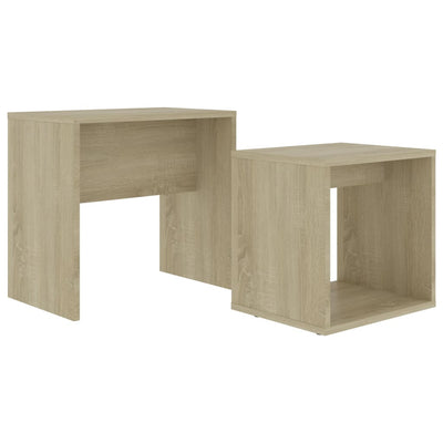 Coffee Table Set Sonoma Oak 48x30x45 cm Engineered Wood Payday Deals