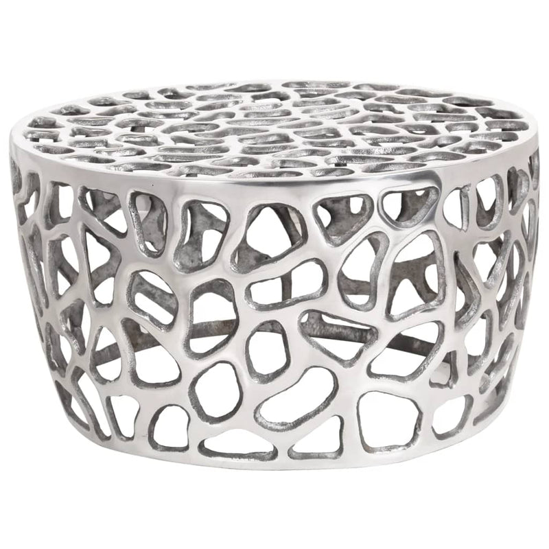 Coffee Table Silver Ø55x31 cm Aluminium Payday Deals