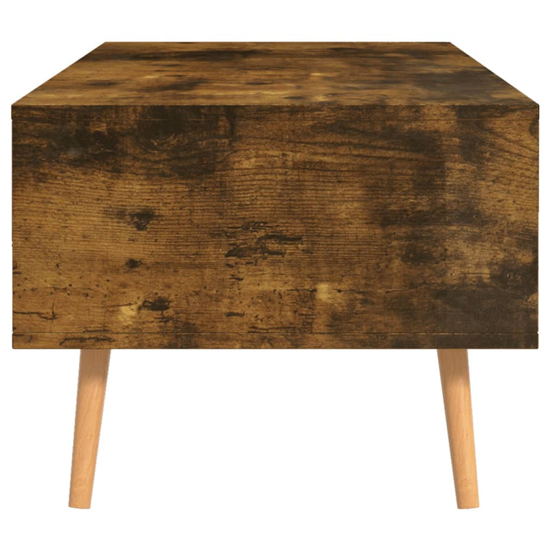 Coffee Table Smoked Oak 100x49.5x43 cm Engineered Wood Payday Deals