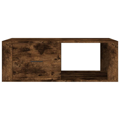 Coffee Table Smoked Oak 100x50.5x35 cm Engineered Wood Payday Deals