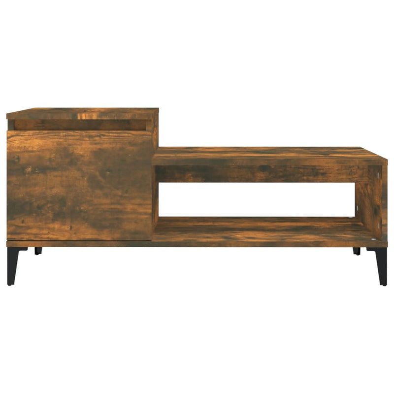 Coffee Table Smoked Oak 100x50x45 cm Engineered Wood Payday Deals