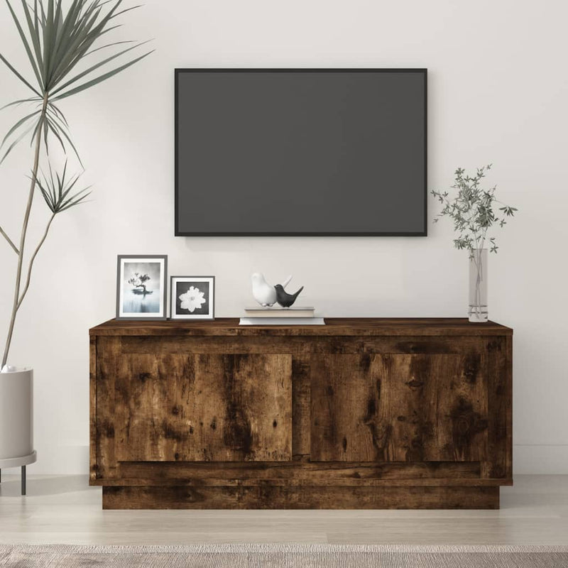 Coffee Table Smoked Oak 102x50x44 cm Engineered Wood Payday Deals