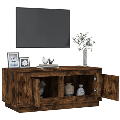 Coffee Table Smoked Oak 102x50x44 cm Engineered Wood Payday Deals