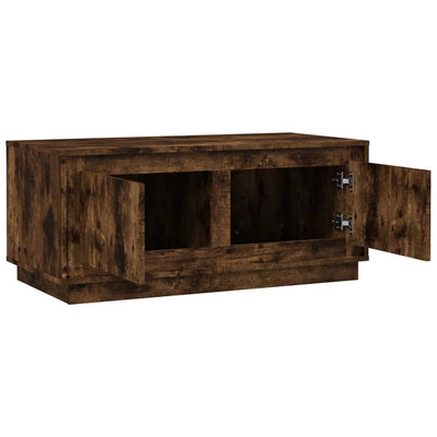 Coffee Table Smoked Oak 102x50x44 cm Engineered Wood Payday Deals