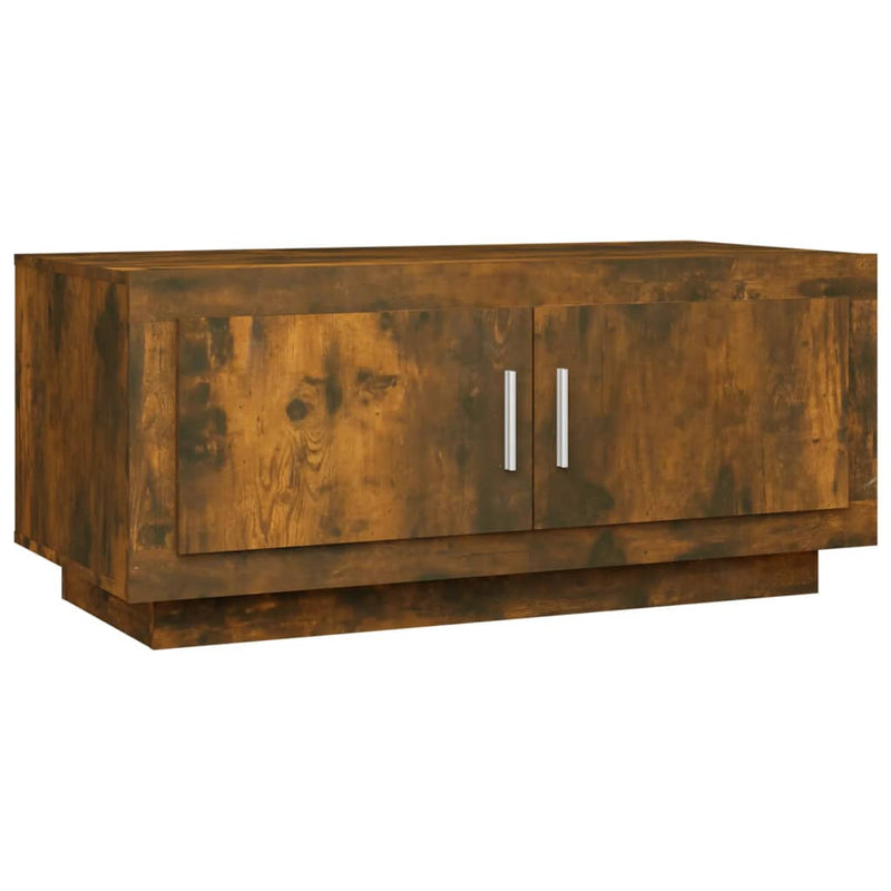 Coffee Table Smoked Oak 102x50x45 cm Engineered Wood Payday Deals